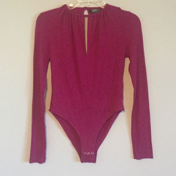 TOPSHOP Keyhole Ribbed Bodysuit from Nordstrom - Picture 3 of 4